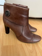 ! tolle Jette Joop High-Heel Stiefeletten Gr.  40 , Braun,Leder,Used-Style?