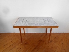 DDR Tisch / Mosaiktisch Couchtisch Danish Modern " Helmut Gebhardt Dresden "