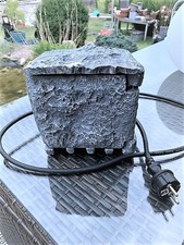 Garten Außensteckdose Stein Optik Grau 2-fach inkl. Zeitschaltuhr