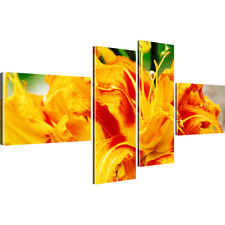 Tulpe Blumen Bilder auf Leinwand Fotodruck Vierteilige Bilder