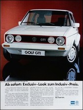 VW Golf 1, originale Werbung aus 1983     Golf 1 Pirelli GTI
