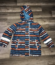 431. Topolino Regenjacke mit Streifen Reflektoren Kapuze Gr. 98