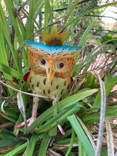 ? Eule ? Dekorationsfigur aus Metall Handarbeit