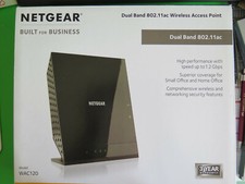 NETGEAR WAC120-100PES DUAL BAND 802.11AC Wireless Access Point, OVP
