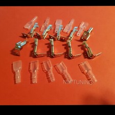 10x Abzweigverbinder Flachstecker Kabelschuh 0,5-1,5mm² Stromdiebe KFZ 4,8mm 