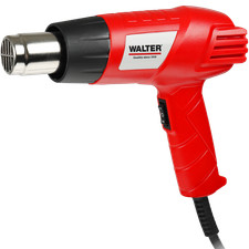 WALTER Heißluftpistole Heißluftfön Heißluftgebläse 2000W, 2 Stufen, inkl Zubehör