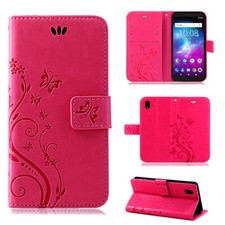 ZTE Blade A5 2019 Handy Tasche Handyhülle Wallet Schutz Hülle Blumen Cover Etui