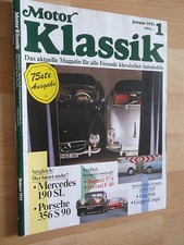 Motor Klassik Heft 1/1991; Bugatti 57 S; Ferrari F 40; Goggo Coupé; Fiat 500