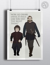 Game of Thrones-Bronn Zitat minimalistische Poster Modern Wandbild posteritty