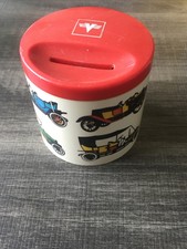 Vintage Spardose ALT Kinder Spielzeug 70er Volksbank Werbung