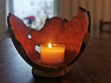 Wurzelholzgefäß Hohlgefäß Apfelwurzel Veredelungsstelle Unikat