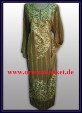 Kaftan für den Frühling olivgrün Brustweite 66 cm Arabisch aus Syrien  K101