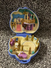 Disney Vintage Polly Pocket 1995 schöne und das Biest Compact Sammlerstück