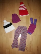 6 tlg Kleider Set Paket Stück Socken, Schal und Mützen Nr. 1 Haushaltsauflösung 