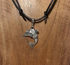 Halskette Surferkette Lederkette Delfinkette Damenkette Herrenkette Delfin NEU