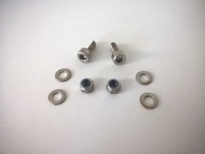 2er Set Fahrrad Schutzblech Inbus Klemmschrauben Ø 4 mm Muttern und U-Scheiben