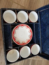 Espresso Service Set Porzellan 12 tlg. Tasse Teller