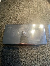 Glasschale mit Edelstahl Deckel, Maße 210x100x50mm, gebraucht