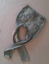 GANG Boyfriend Jeans Marge Deep Crotch W28 W27 grau used Denim 