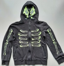 Stella McCartney Hoodie Jacke 146 152 schwarz Halloween Skelett bones Kapuze