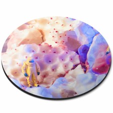 Runde Maus Matte-cooles ALIEN Granatapfel Peeling Büro Geschenk #3029