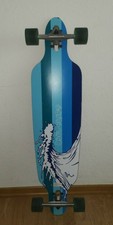 Longboard Board Skateboard Cool Board 98 cm lang blau Welle