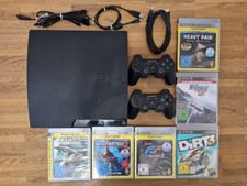 PlayStation 3 - Konsole Slim 160 GB + 2x Dual Shock 3 Controller + 6 Spiele