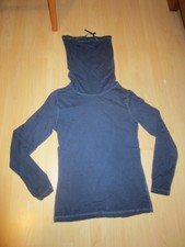 FSBN Langarm-Shirt mit Schalkragen // dunkelblau // XS // ungetragen