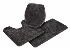 Badematte »Sanremo« my home, Höhe 30 mm, 3-tlg. Stand-WC Set