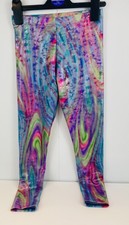 Mädchen Leggings UK Größe 9 Jahre les Tout Petit Rainbow Foil (US Größe 10)