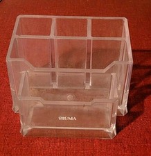 SIGMA Arbeitstisch Organizer Make Up Kosmetikaufbewahrung transparent Kunststoff