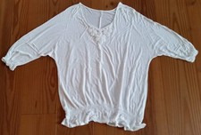 NEU! Gr.L Cream Shirt  - offwhite  - Viskose