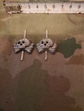Husarentotenkopf 1 Paar Skull Totenkopf Mützenabzeichen Abzeichen 1.Weltkrieg 