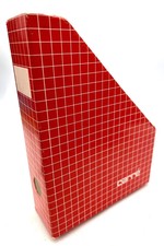 Stehsammler DIN A4 Pappe rot weiß kariert