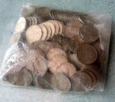 CA. 195 x BRITISCHE SIXPENCE MÜNZEN