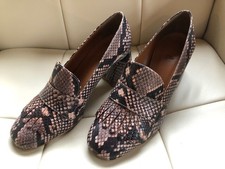 Schuhe Halbschuhe Slipper Pumps Hingucker ECHT LEDER Schlangen Optik NEU o.Etik.