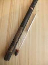 altes Koch Thermometer aus Glas