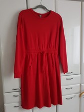Damen Kuschel Wohlfühl Kleid Sweatkleid Rot Asos Gr. 42 M