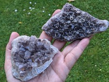 Lot 2x HS Rauchquarz aus Freisen Saarland