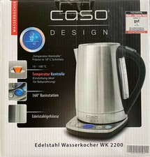 Caso Design - Edelstahl Wasserkocher WK 2200 - Farbe Edelstahl