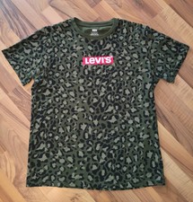 T-Shirt Original Levi's grün Leo Leopard Muster - Größe M