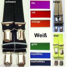 Hosenträger, royal, ab 60cm bis 180cm, Betttuchspanner, mit 4Clips,ca.25mm breit