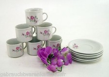 Espresso - Mokkatassen 12tlg. Porzellan Rosen Design 