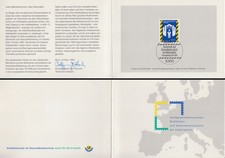 Ministerkarte an Mitarbeiter Europ.Jahr f.Sicherheit am Arbeitsplatz (MiNr.1649)