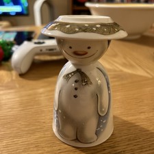 Royal Doulton Eierbecher Mini-Teller Build a Snowman Geschenksammlung 1985 Weihnachten
