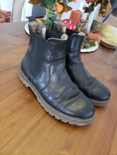 Bisgaard 37 schwarz  Leder chelsea/boots/ Stiefel gefüttert