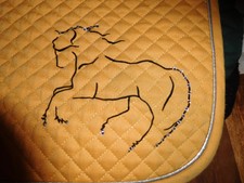 2 Schabracken bestickt für ein Pferd oder eine Reiterin namens Geena ❤❤❤