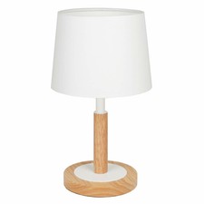 Nachttischlampe Dimmbar aus Holz, Moderne Stil LED Tischlampe Schreibtischlampe