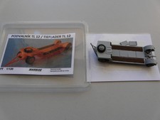 8) Marboe Spur TT Fertigmodell Tieflader Anhänger Hänger TL12 TL-12 DDR hellgrau