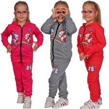 2tlg Mädchen Jogging Anzug Pegasus Regenbogen Sterne Best Sportanzug Sport Pony